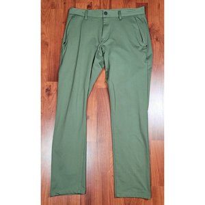 Taylrd Men's Green Iron Warp Knit Collection Pants Size 30X30 Taylrd Fit